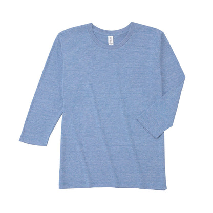 トライブレンド3/4スリーブTシャツ | メンズ | 1枚 | TBL-118 | ヘザーブルー