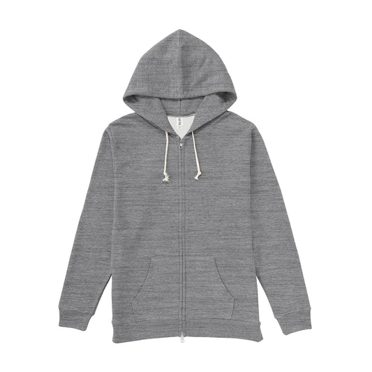 トライブレンド ジップパーカ | メンズ | 1枚 | TRZ-120 | ヘザーグレー