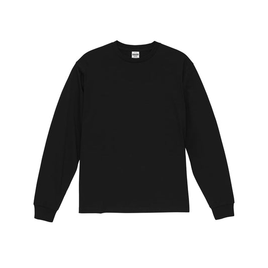 6.5オンス ファインジャージー ロングスリーブ Tシャツ（2.1インチリブ） | メンズ | 1枚 | 1111-01 | ブラック