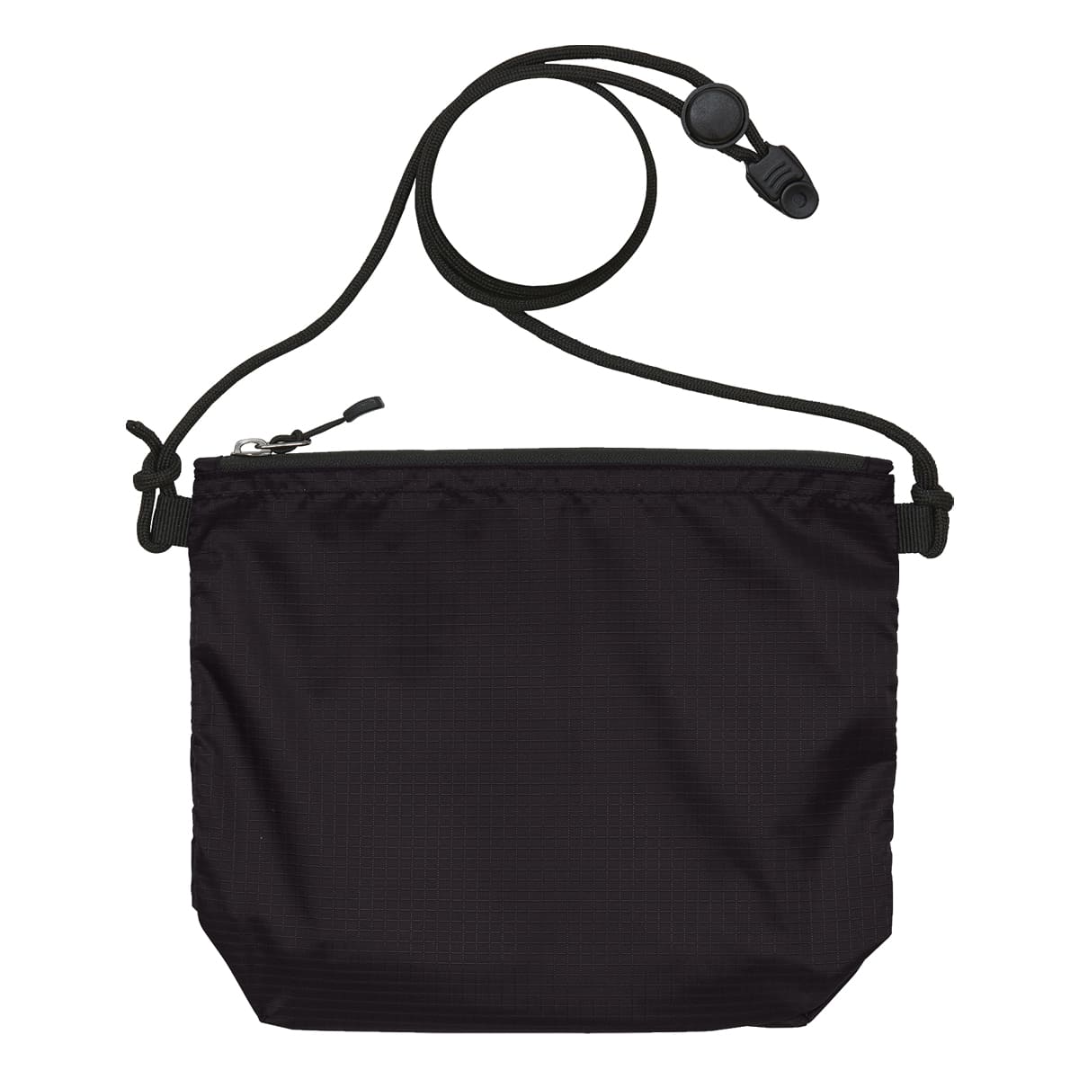 ライトナイロン リップストップ サコッシュ | ノベルティ(小物) | 1枚 | 1420-01 | ブラック