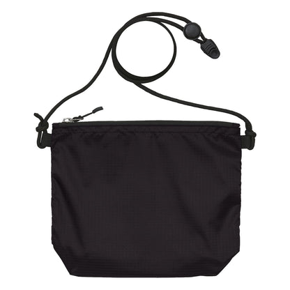 ライトナイロン リップストップ サコッシュ | ノベルティ(小物) | 1枚 | 1420-01 | ブラック