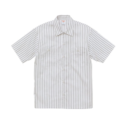 T/C ストライプ ワークシャツ | メンズ | 1枚 | 1781-01 | オフホワイト/ブラック
