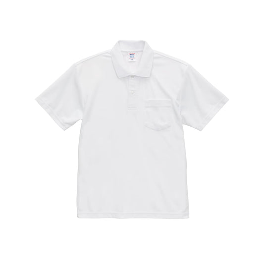 4.7オンス スペシャル ドライ カノコ ポロシャツ（ポケット付き）（ローブリード） | ビッグサイズ | 1枚 | 2021-01 | ホワイト