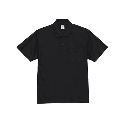4.7オンス スペシャル ドライ カノコ ポロシャツ（ポケット付き）（ローブリード） | メンズ | 1枚 | 2021-01 | ブラック