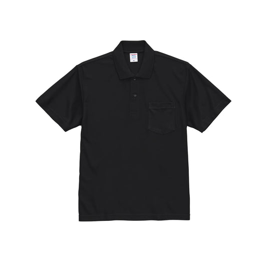 4.7オンス スペシャル ドライ カノコ ポロシャツ（ポケット付き）（ローブリード） | ビッグサイズ | 1枚 | 2021-01 | ブラック