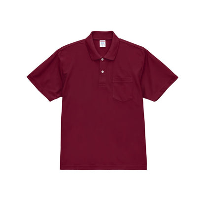 4.7オンス スペシャル ドライ カノコ ポロシャツ（ポケット付き）（ローブリード） | メンズ | 1枚 | 2021-01 | バーガンディ