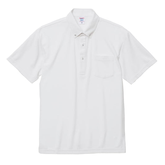 4.7オンス スペシャル ドライ カノコ ポロシャツ（ボタンダウン）（ポケット付）（ローブリード） | メンズ | 1枚 | 2023-01 | ホワイト