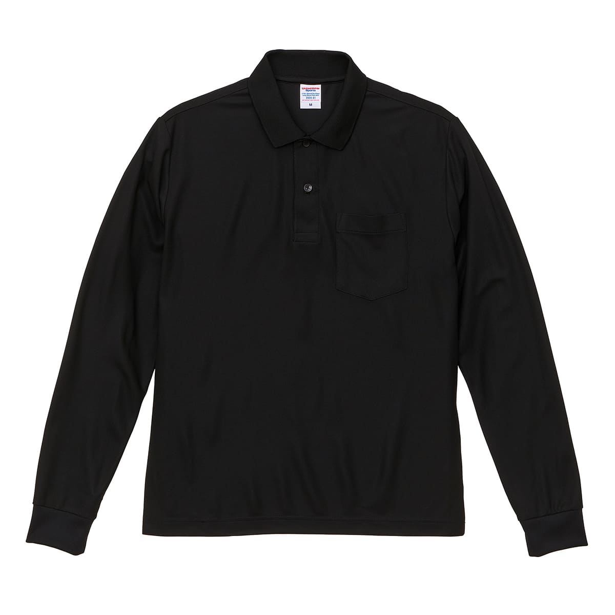 4.7オンス スペシャル ドライ カノコ ロングスリーブ ポロシャツ（ポケット付）（ローブリード） | メンズ | 1枚 | 2024-01 | ブラック