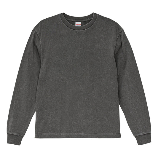 6.2オンス オープンエンド フェードウォッシュ ロングスリーブ Tシャツ（2.1インチリブ） | ビッグサイズ | 1枚 | 4231-01 | フェードグレー