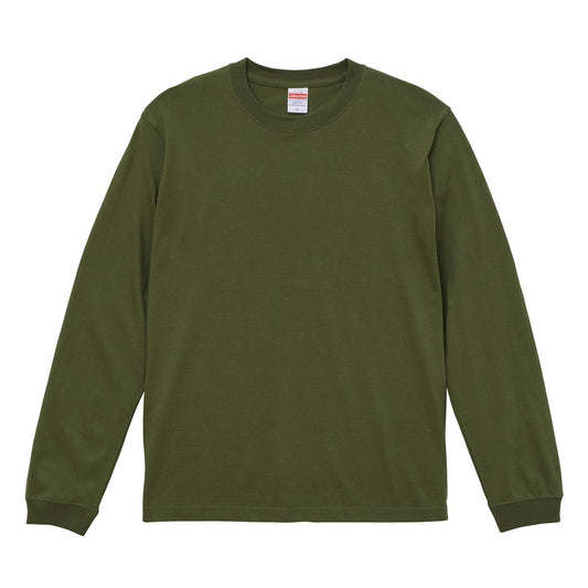 ロングスリーブＴシャツ(1.6インチリブ) | ビッグサイズ | 1枚 | 5011-01 | ライトオリーブ