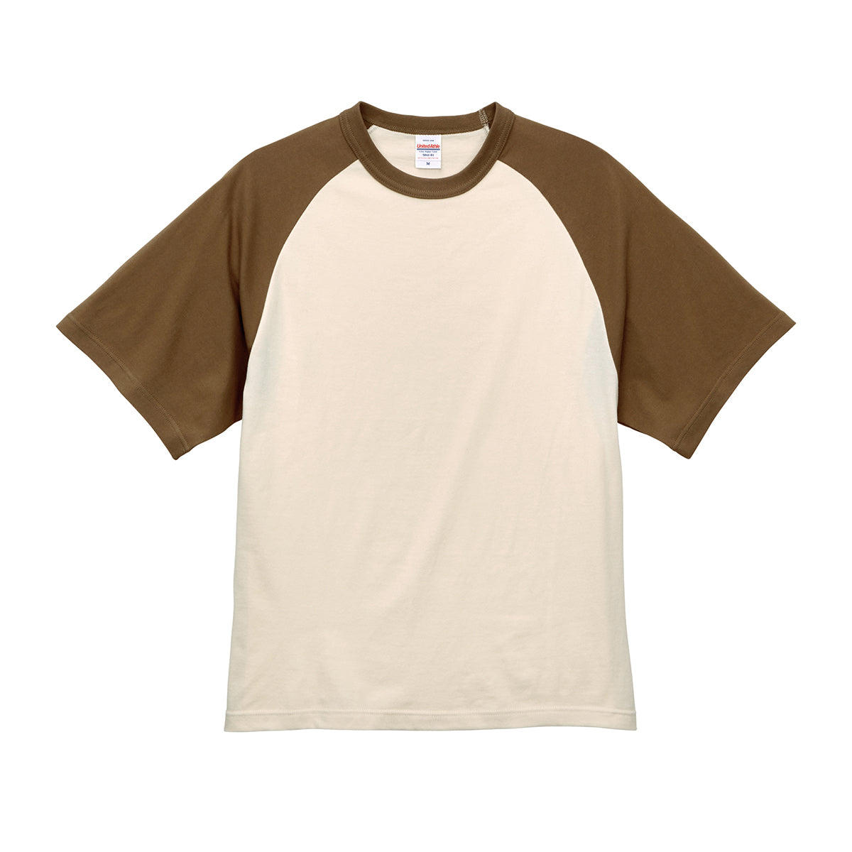 5.6オンス ラグラン Tシャツ | メンズ | 1枚 | 5041-01 | ヴィンテージナチュラル/ダークキャメル