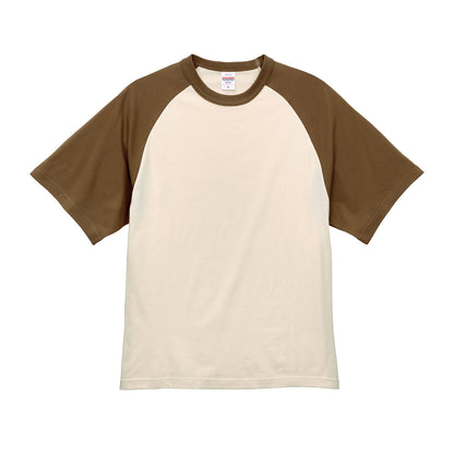 5.6オンス ラグラン Tシャツ | メンズ | 1枚 | 5041-01 | ヴィンテージナチュラル/ダークキャメル