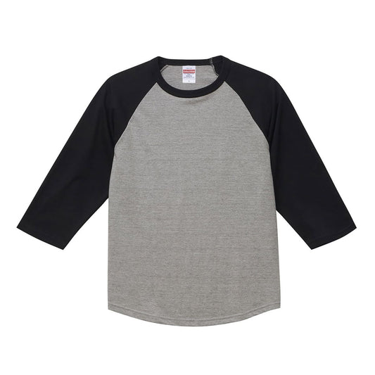 5.6オンス ラグラン3/4スリーブ Tシャツ | メンズ | 1枚 | 5045-01 | ミックスグレー/ブラック