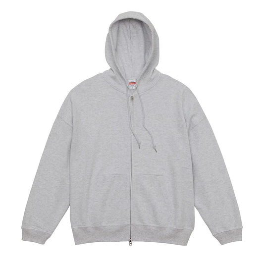 10.0オンス ビッグシルエット スウェット フルジップ パーカ(裏パイル) | メンズ | 1枚 | 5203-01 | アッシュ