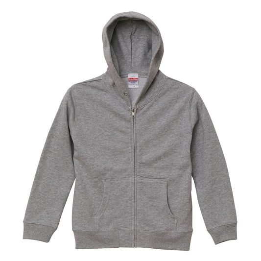 10.0オンス スウェット フルジップ パーカ(パイル) | キッズ | 1枚 | 5213-02 | ミックスグレー