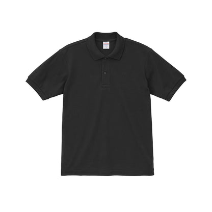 6.0オンス ヘヴィーウェイト コットン ファイン カノコ ポロシャツ | メンズ | 1枚 | 5560-01 | ブラック