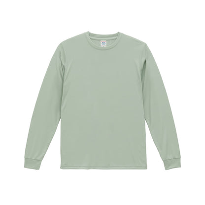 4.4オンス ドライスムース リサイクルポリエステル ロングスリーブ Tシャツ | メンズ | 1枚 | 5709-01 | スモーキーグリーン