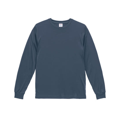 4.4オンス ドライスムース リサイクルポリエステル ロングスリーブ Tシャツ | ビッグサイズ | 1枚 | 5709-01 | グレイッシュブルー