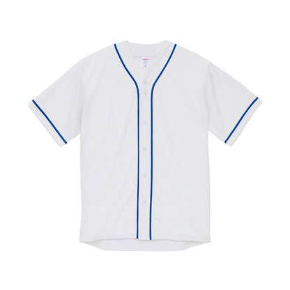 4.1オンス ドライアスレチック ベースボールシャツ | ビッグサイズ | 1枚 | 5982-01 | ホワイト/マリンブルー
