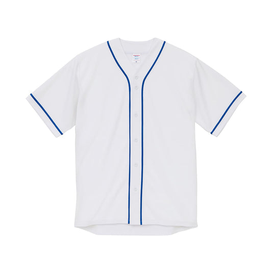 4.1オンス ドライアスレチック ベースボールシャツ | メンズ | 1枚 | 5982-01 | ホワイト/マリンブルー