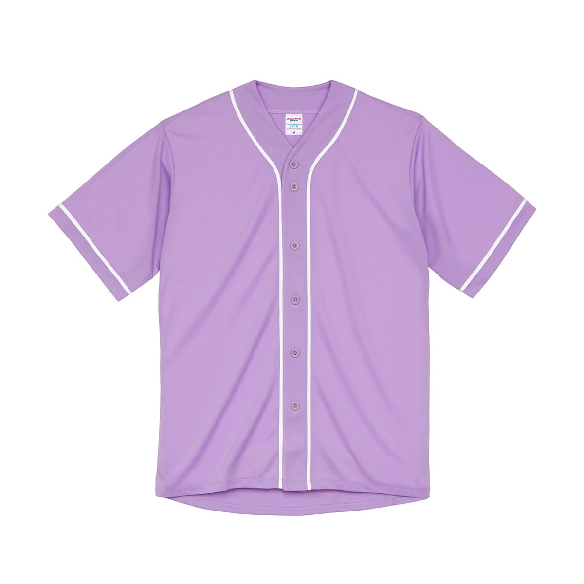 4.1オンス ドライアスレチック ベースボールシャツ | ビッグサイズ | 1枚 | 5982-01 | ラベンダー/ホワイト