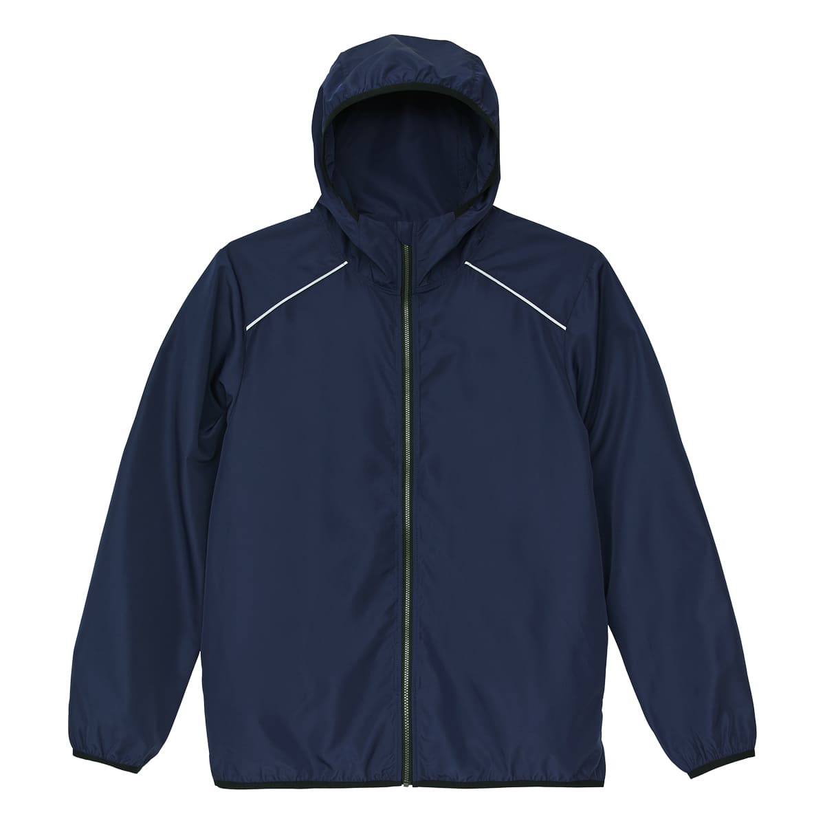 リサイクルポリエステル リフレクター フルジップ パーカ（一重） | ビッグサイズ | 1枚 | 7083-01 | ネイビー