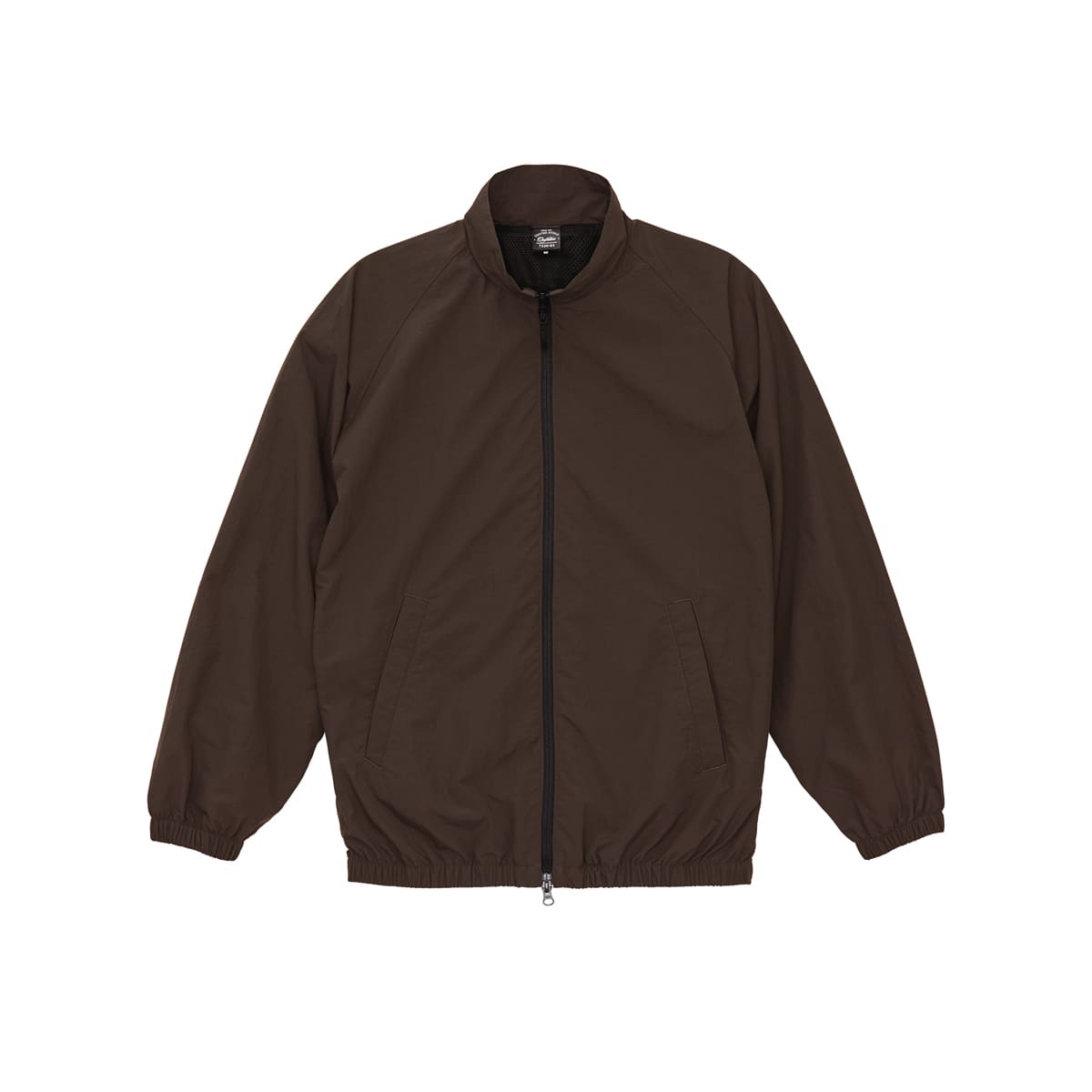 コットンライク ナイロン トレーニング ジャケット（裏地付） | メンズ | 1枚 | 7220-01 | ダークチョコレート