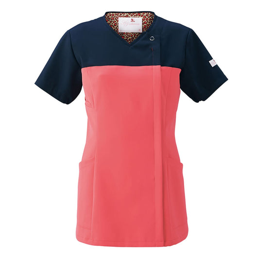 レディスジップスクラブ（Wacoal HI collection） | メディカルウェア | 1枚 | HI701 | リリスピンク×ダークネイビー