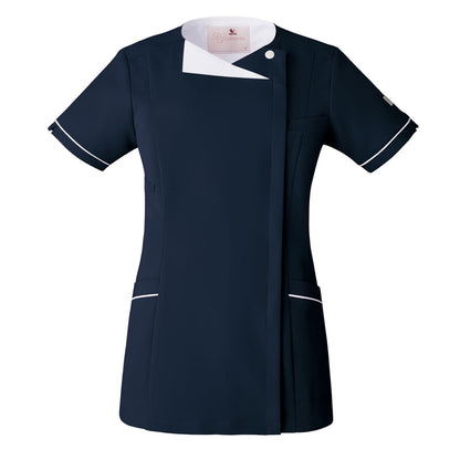 レディスジップスクラブ（Wacoal HI collection） | メディカルウェア | 1枚 | HI706 | ダークネイビー×ホワイト