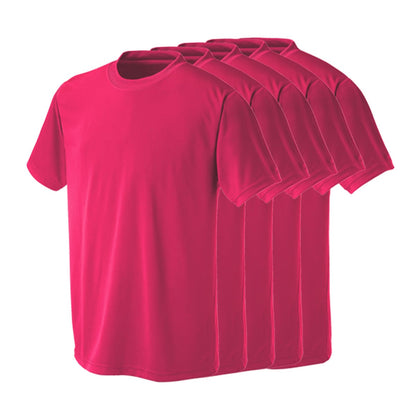 プリンタブルドライTシャツ（5枚セット） | メンズ | 05T | PT-9000 | ブライトピンク