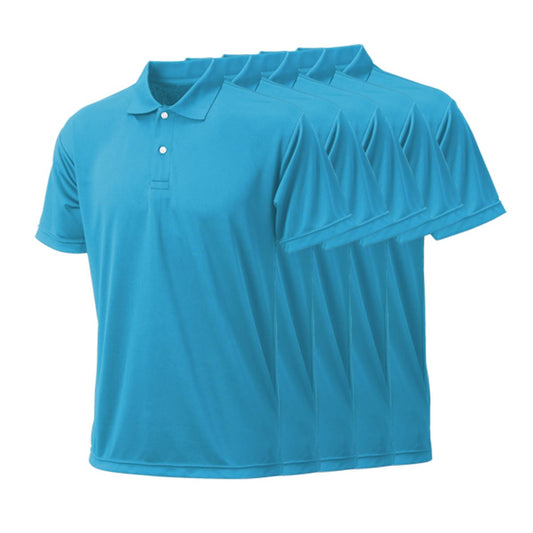 プリンタブルドライポロシャツ（5枚セット） | キッズ | 05T | PT-9005 | ターコイズ