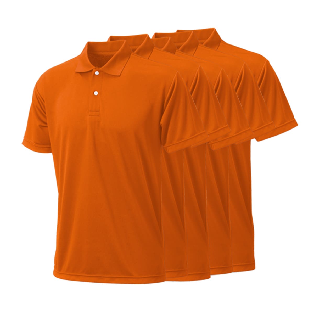 プリンタブルドライポロシャツ（5枚セット） | メンズ | 05T | PT-9005 | オレンジ
