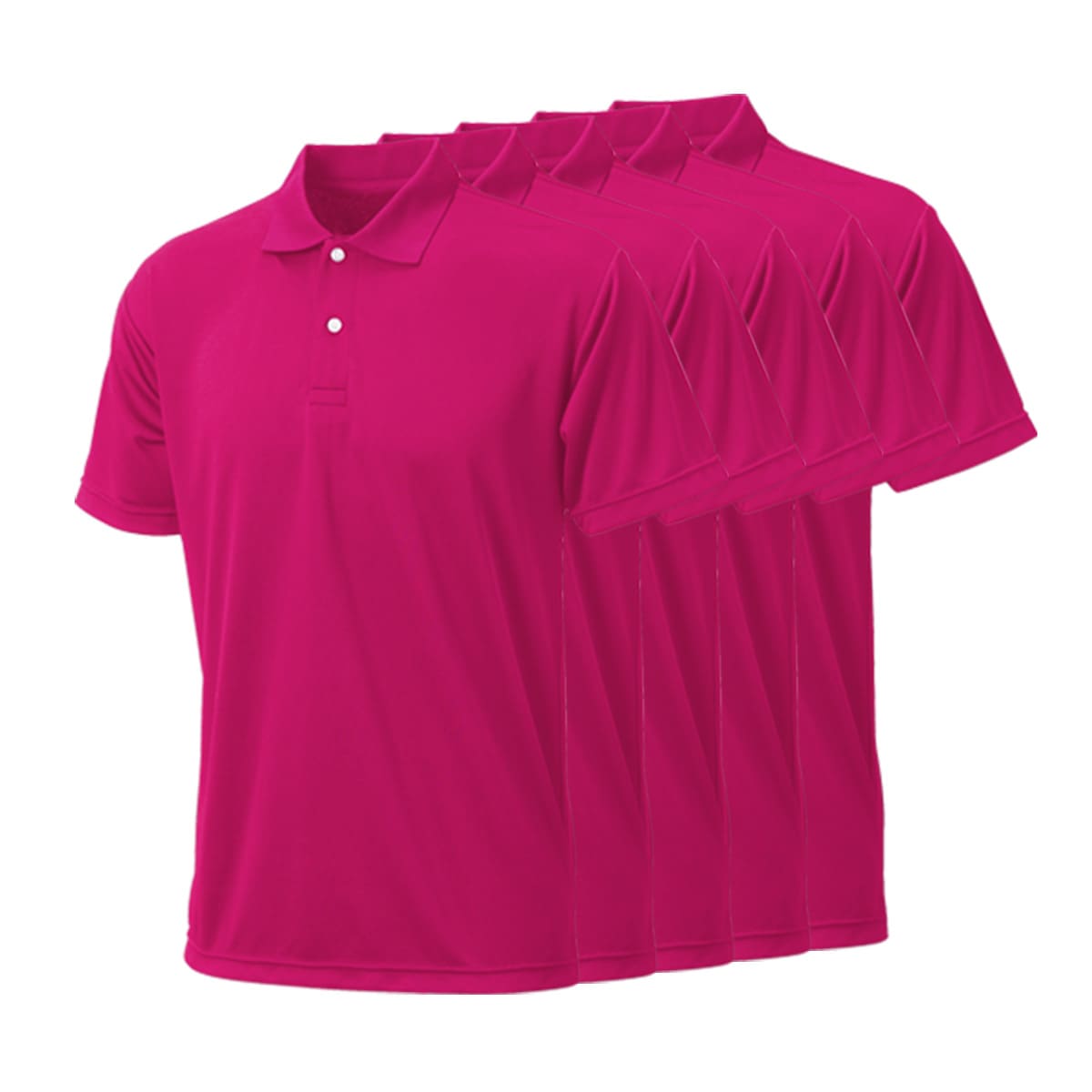 プリンタブルドライポロシャツ（5枚セット） | メンズ | 05T | PT-9005 | ブライトピンク