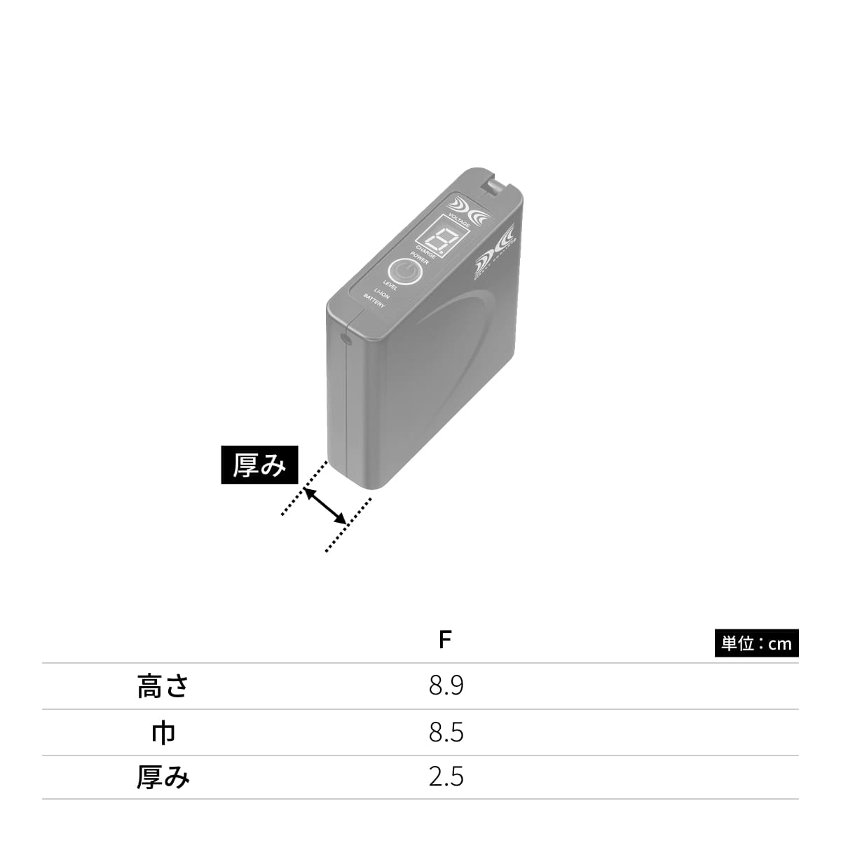 空調服バッテリーセット7.2V | ユニフォーム | 1枚 | LISUPER1 | セット