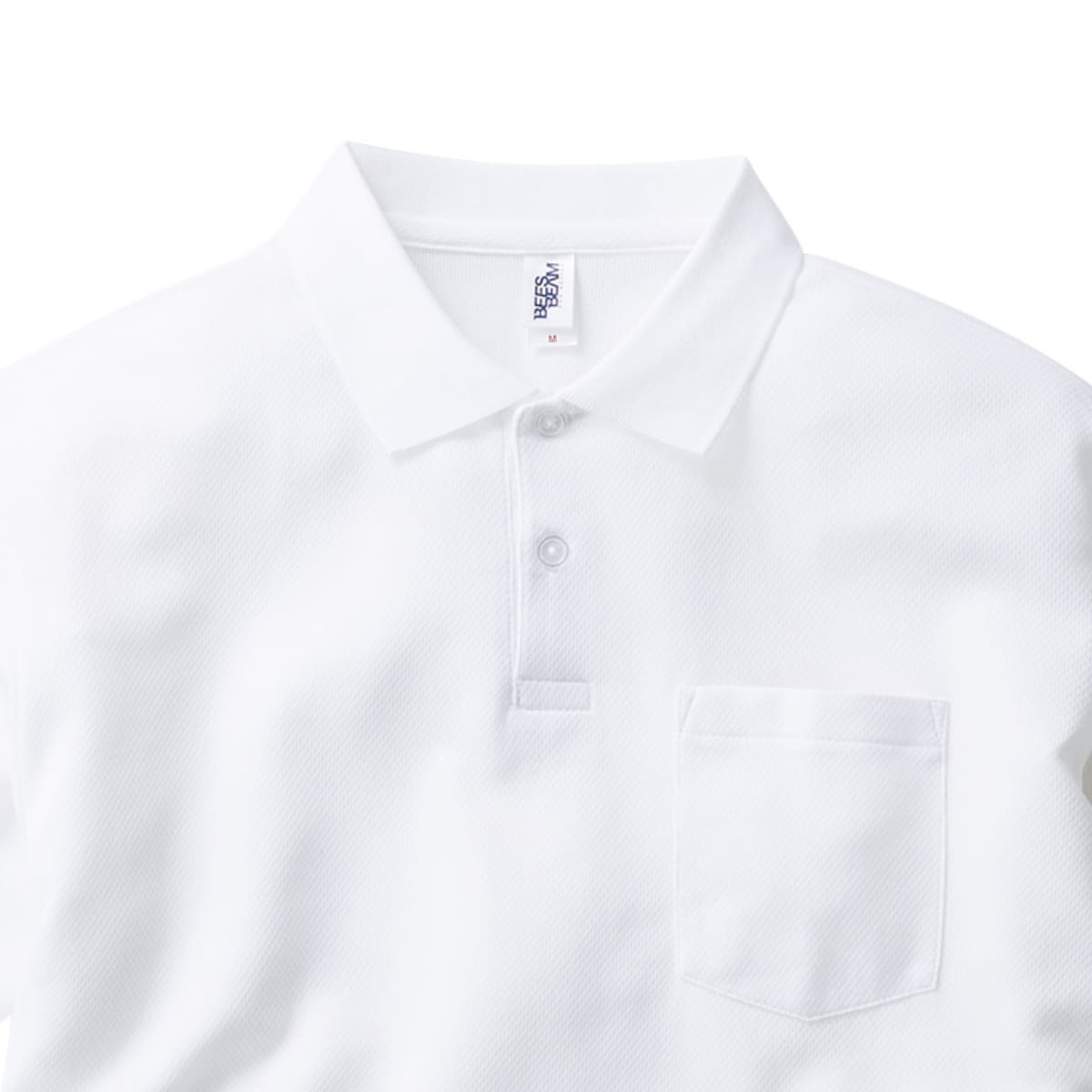 ポケット付き 長袖アクティブ ポロシャツ | メンズ | 1枚 | APL-269 | ブラック