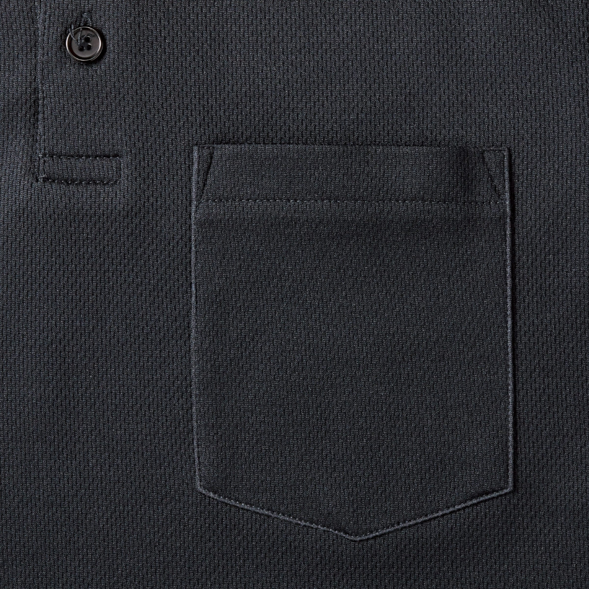 ポケット付き アクティブ ポロシャツ | ビッグサイズ | 1枚 | APP-260 | ブラック
