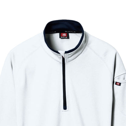 長袖ジップシャツ（ユニセックス） | ユニフォーム | 1枚 | 413 | ネイビー