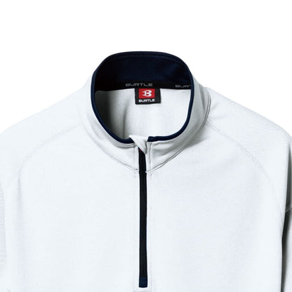 半袖ジップシャツ（ユニセックス） | ユニフォーム | 1枚 | 415 | サーフブルー