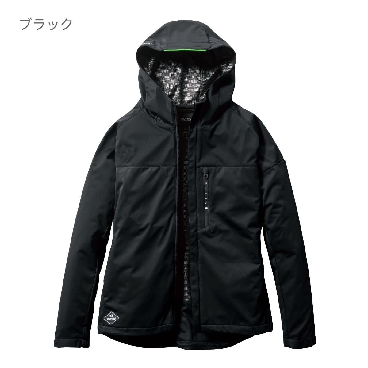 elu.uvカットパーカー　ブラック　新品 バートル 2025 伸長率40％ 保温・防水・防風ストレッチパーカ 3230 ジャケット・アウター