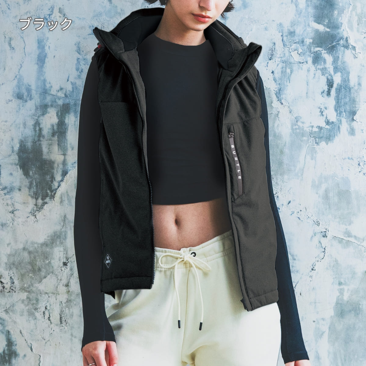 ストレッチフーディ防寒ベスト（ユニセックス）［3260シリーズ］ | ユニフォーム | 1枚 | 3264 | ネイビー