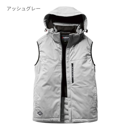 ストレッチフーディ防寒ベスト（ユニセックス）［3260シリーズ］ | ユニフォーム | 1枚 | 3264 | ネイビー