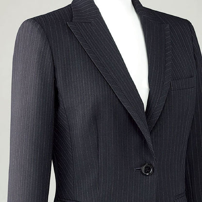 ジャケット［Herringbone PinStripe］ | 事務服 | 1枚 | AJ0246 | ブラック×グレイ