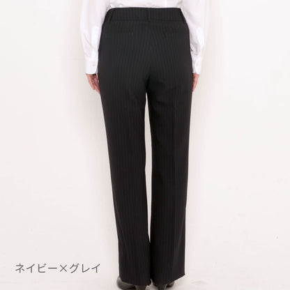 パンツ［Herringbone PinStripe］ | 事務服 | 1枚 | AP6232 | ネイビー×グレイ