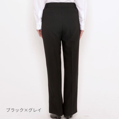パンツ［Herringbone PinStripe］ | 事務服 | 1枚 | AP6232 | ブラック×グレイ
