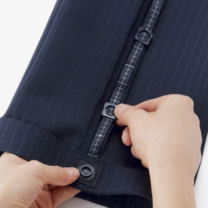 裾上げらくらくパンツ［VALUE STRIPE］ | 事務服 | 1枚 | AP6245 | ブラック×ベージュ