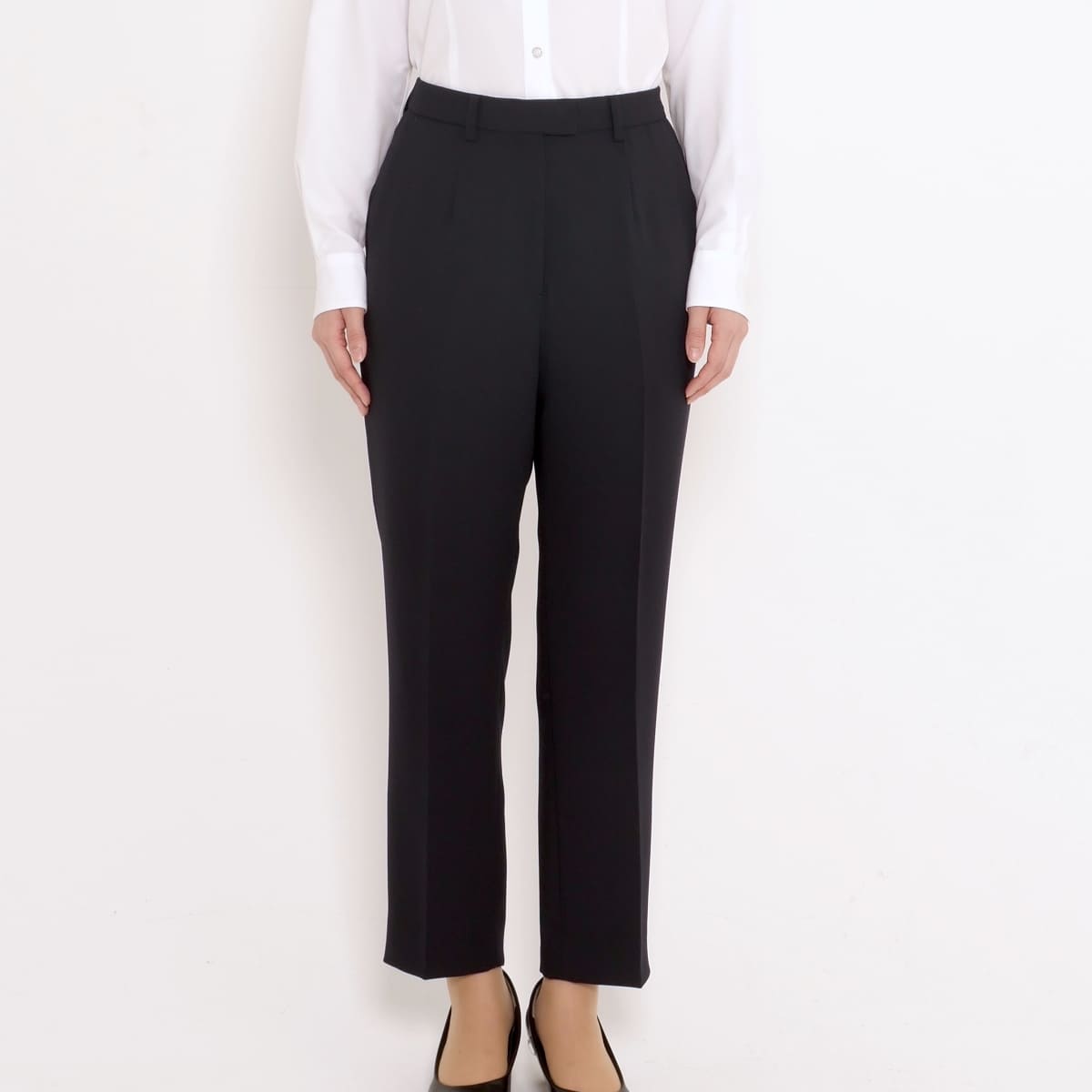 テーパードパンツ［Happy Cd］ | 事務服 | 1枚 | AP6251 | ブラック