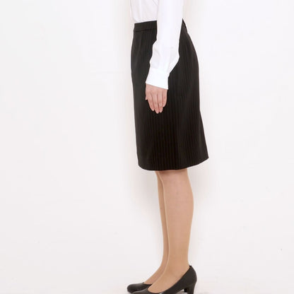 タイトスカート［Herringbone PinStripe］ | 事務服 | 1枚 | AS2285 | ネイビー×グレイ