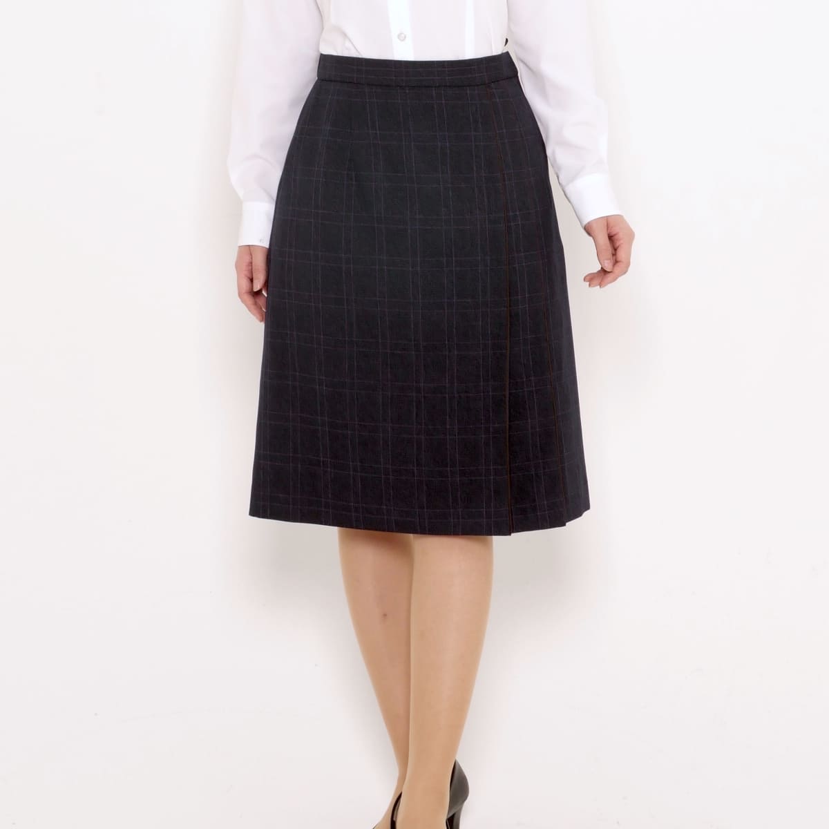 プリーツスカート［Royal Trad］ | 事務服 | 1枚 | AS2330 | ネイビー×パープル