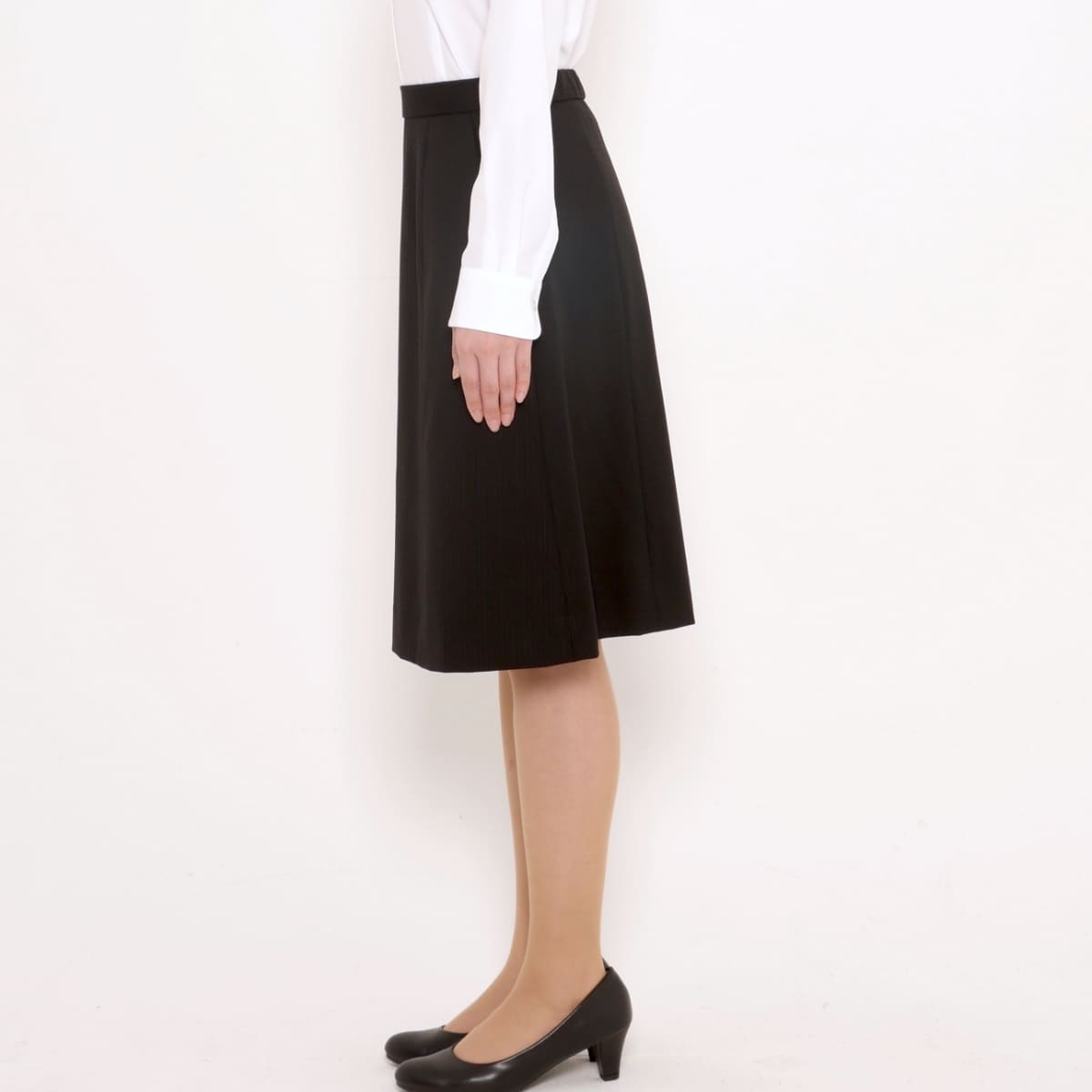 Aラインスカート［LUSTER CHECK］ | 事務服 | 1枚 | AS2333 | ネイビー