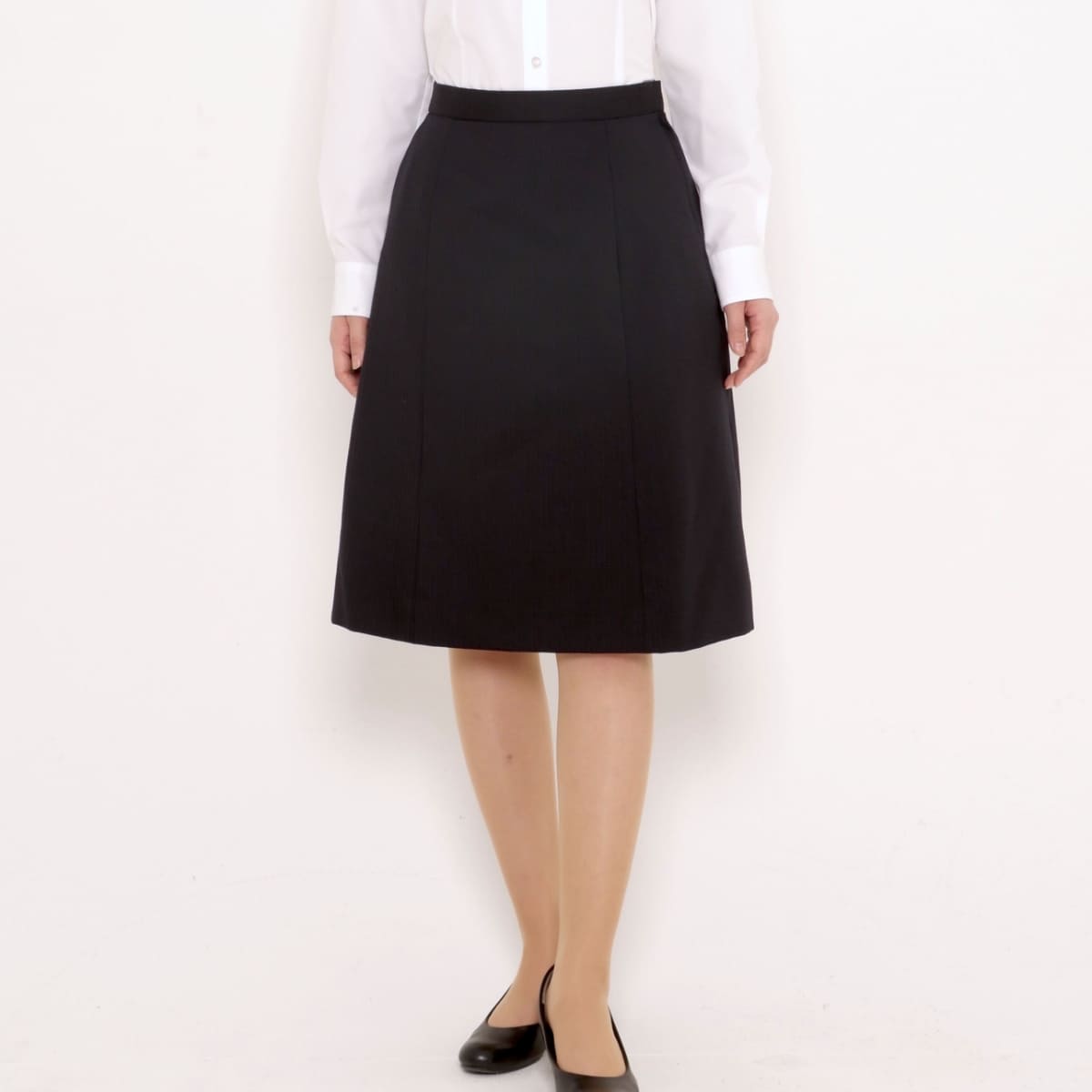 Aラインスカート［LUSTER CHECK］ | 事務服 | 1枚 | AS2333 | ネイビー